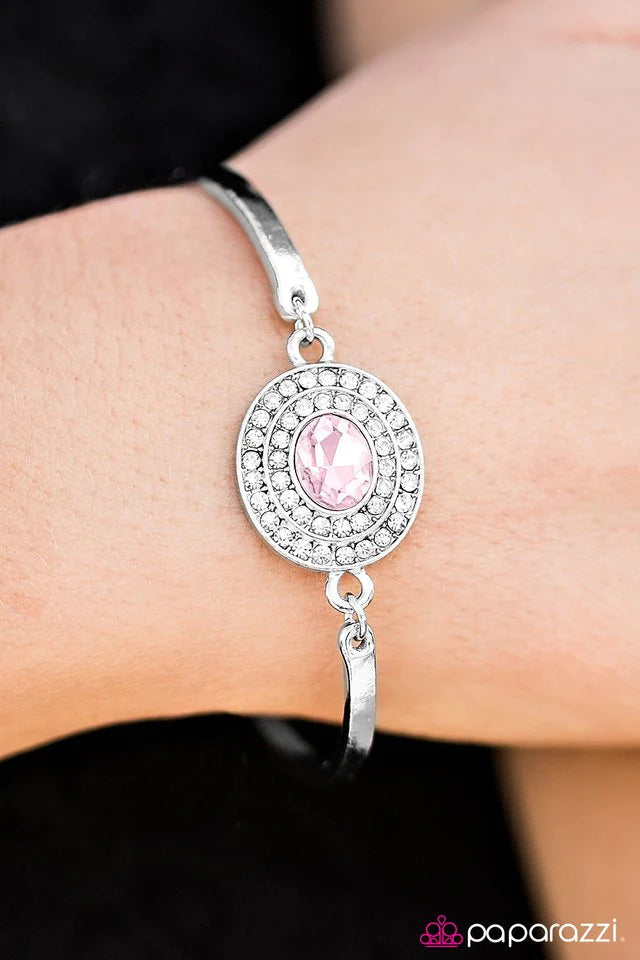 Paparazzi Bracelet ~ Living Large - Pink