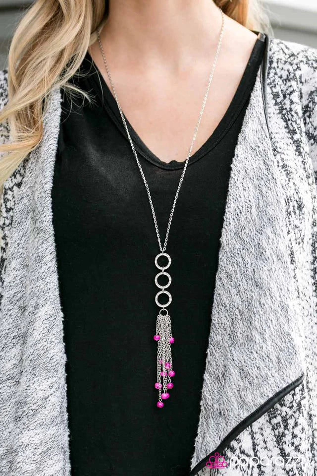 Paparazzi Necklace ~ Come Sail Away - Pink