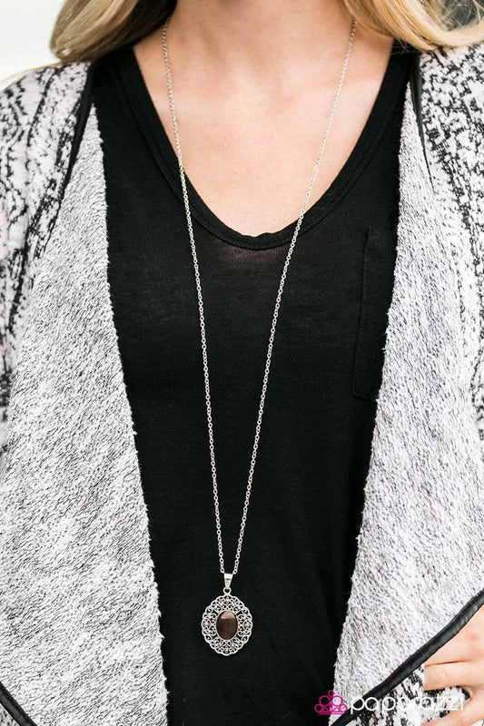 Paparazzi Necklace ~ Big Freeze - Brown