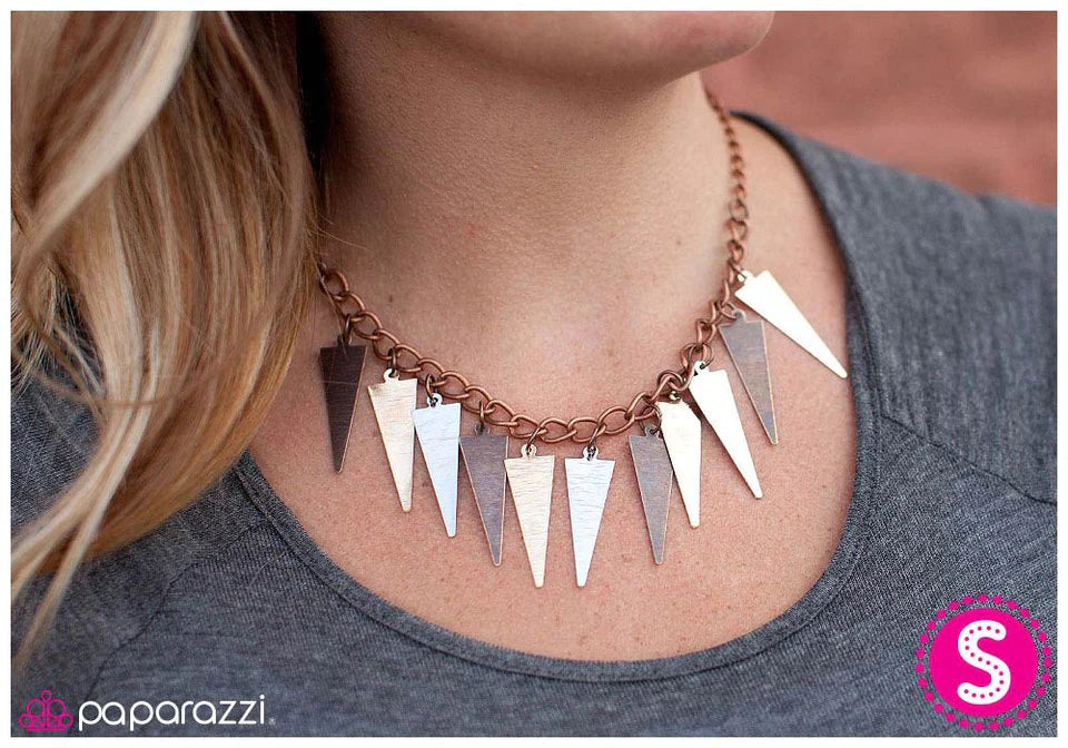 Collar Paparazzi ~ Spike it Rich - Cobre