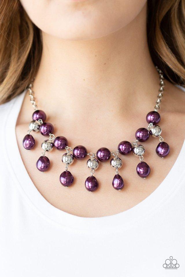 Paparazzi Necklace ~ Queen Of The Gala - Purple