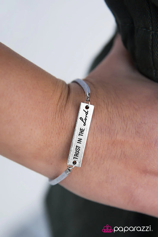 Paparazzi Bracelet ~ Have Faith  - Silver