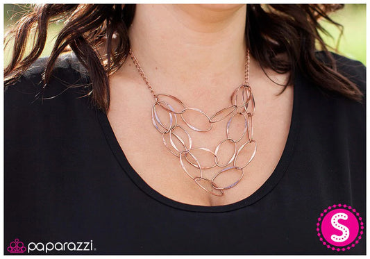 Paparazzi Necklace ~ Copper Couture - Copper