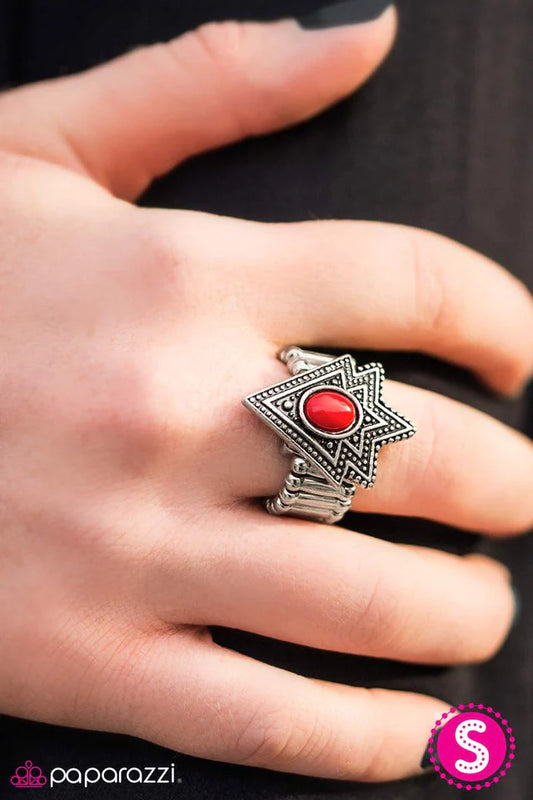 Paparazzi Ring ~ Tribe Vibe - Red