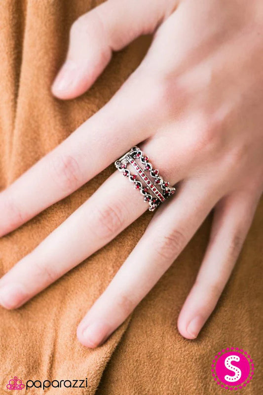 Paparazzi Ring ~ Dancing Lights - Red