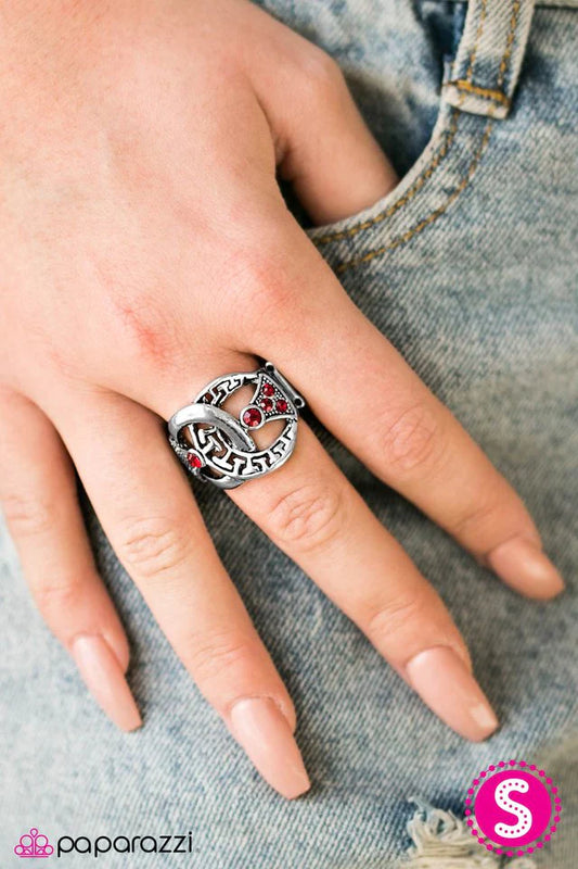 Paparazzi Ring ~ Join Up - Red