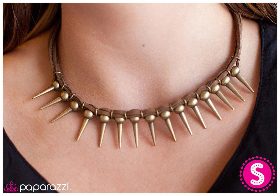 Paparazzi Necklace ~ Dangerous Persuedesions - Brass