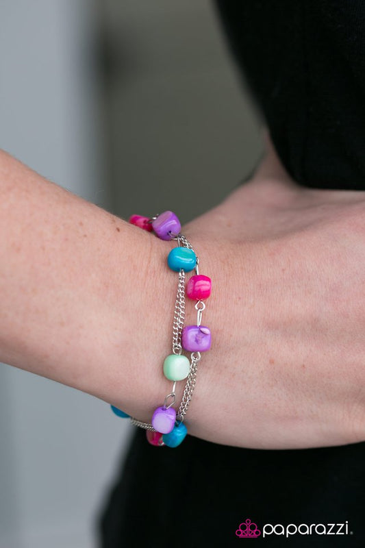 Pulsera Paparazzi ~ Love On The Rocks - Multicolor