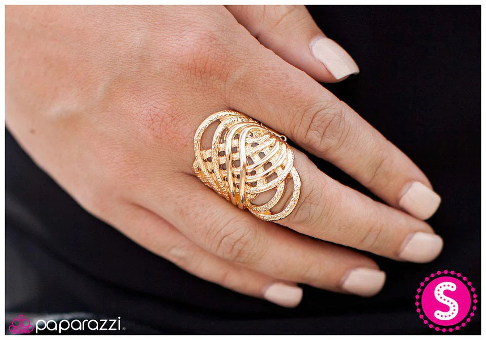 Paparazzi Ring ~ Northern Lights - Gold