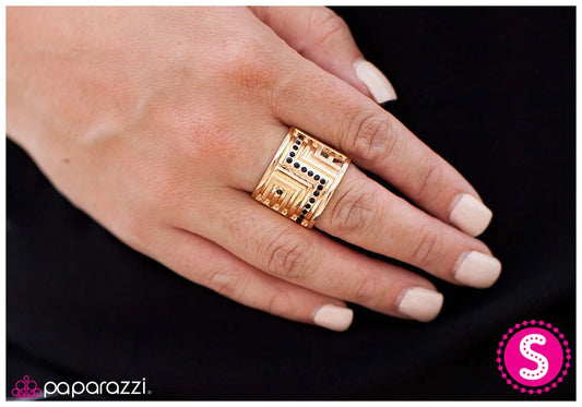 Paparazzi Ring ~ Golden Gladiator - Gold