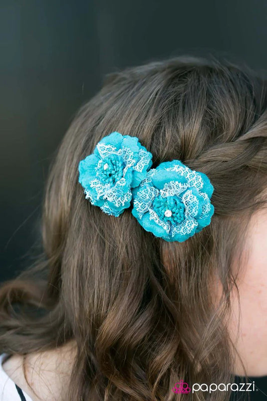 Accesorios para el cabello de Paparazzi ~ Cherokee Rose - Azul