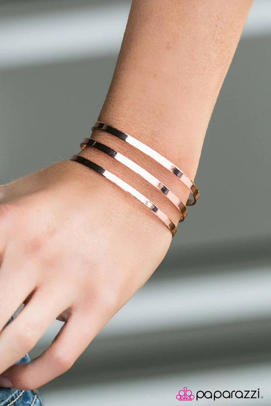 Pulsera Paparazzi ~ Estilo estelar - Cobre