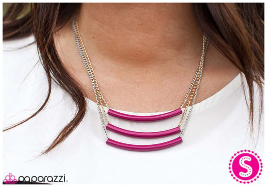 Collar Paparazzi ~ Right this Sway - Rosa