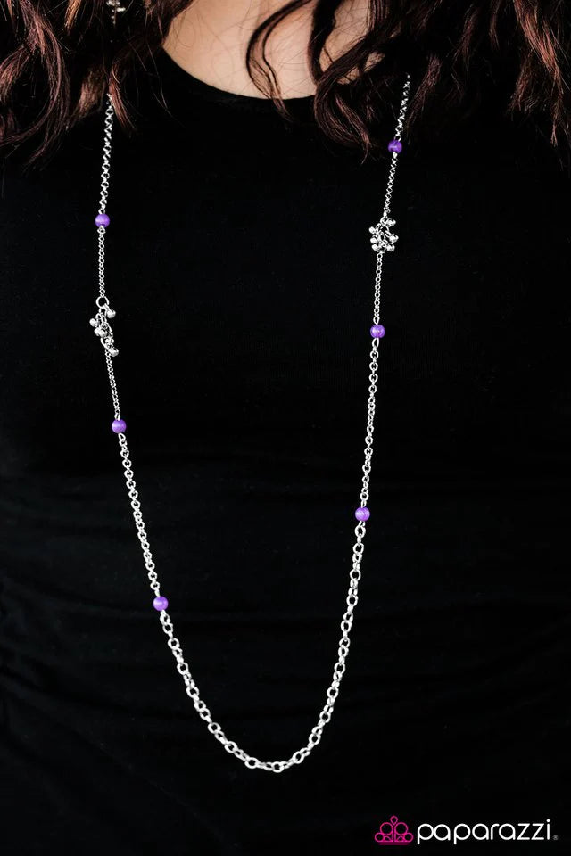 Paparazzi Necklace ~ Twinkling Twilight - Purple