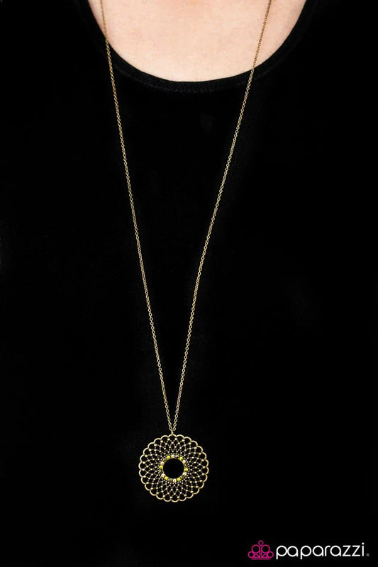 Paparazzi Necklace ~ Musical Medallion - Multi