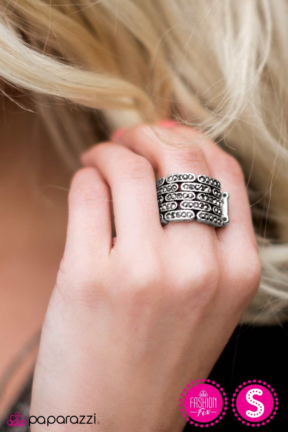 Paparazzi Ring ~ Subzero Sparkle  - Silver