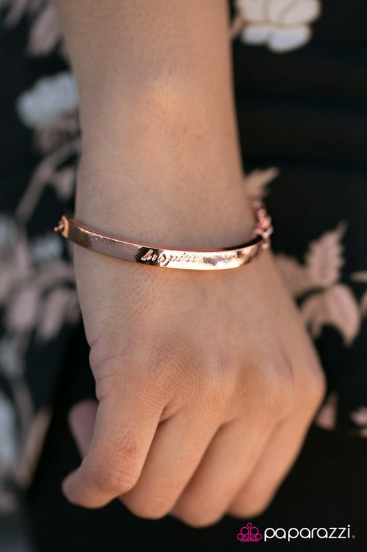 Pulsera Paparazzi ~ Born To Inspire - Cobre