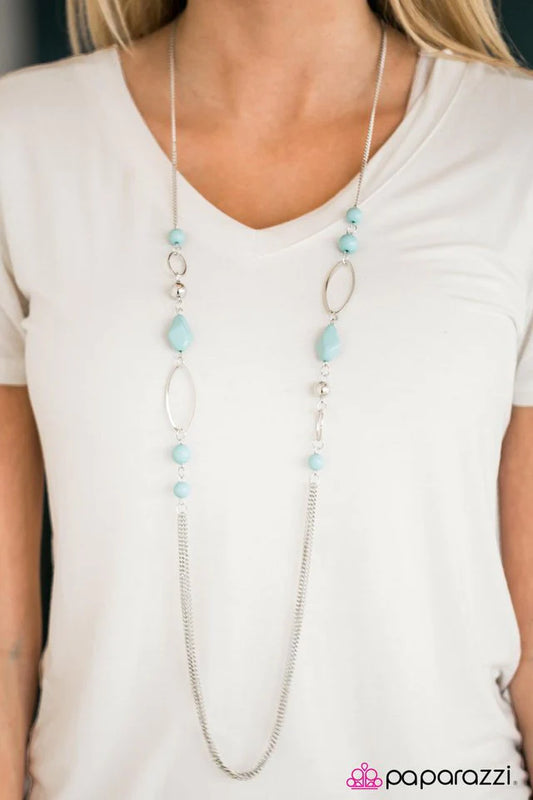 Paparazzi Necklace ~ Dreamy Daydreams - Blue