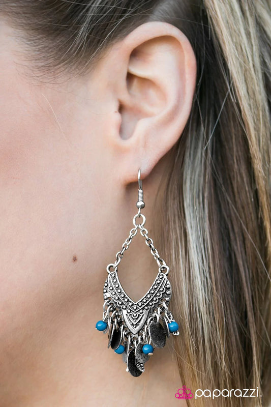 Paparazzi Earring ~ Island Vibes - Blue