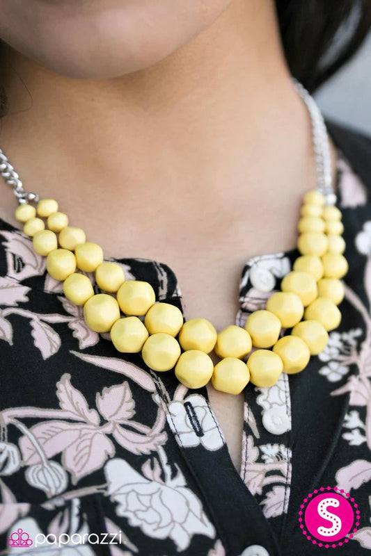 Paparazzi Necklace ~ Parkview Picnic - Yellow