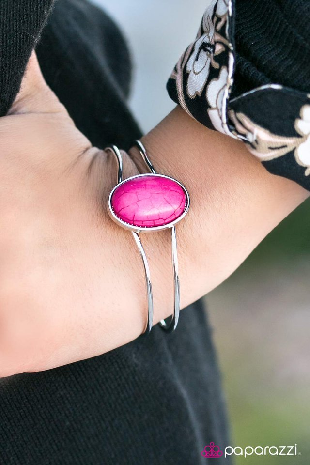 Pulsera Paparazzi ~ Desierto pintado - Rosa