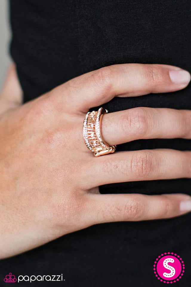 Anillo Paparazzi ~ Always Look Up - Oro rosa