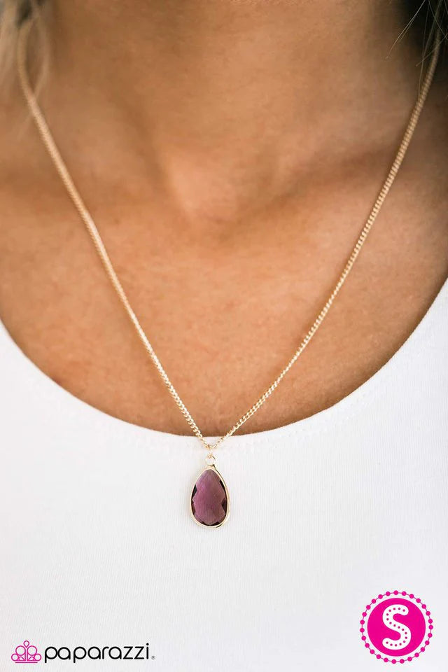 Collar Paparazzi ~ Extravagante - Púrpura