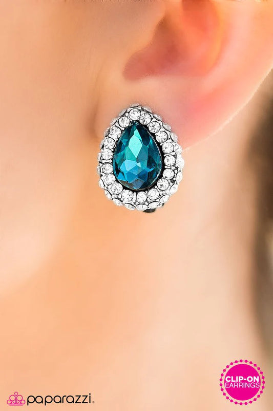 Paparazzi Earring ~ Ocean Treasure - Blue