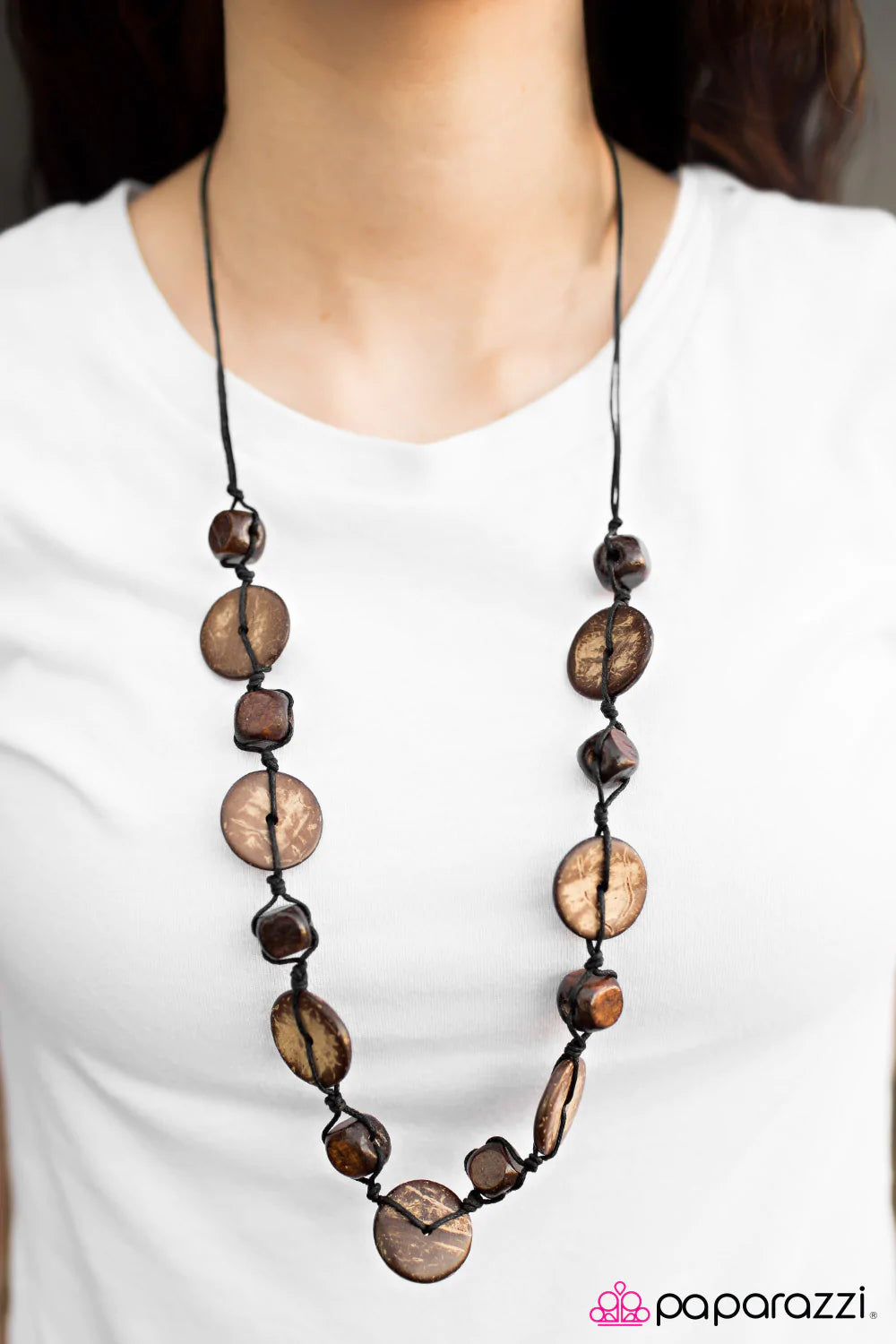 Paparazzi Necklace ~ Boardwalk Beauty - Brown