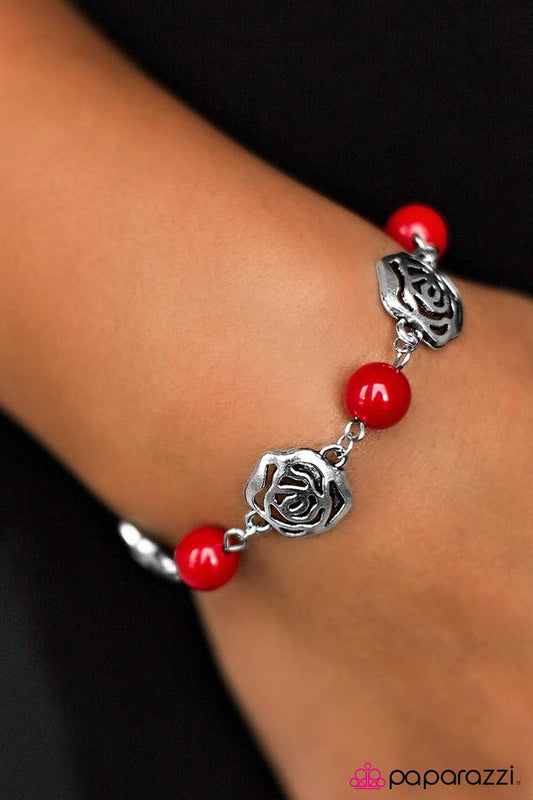 Paparazzi Bracelet ~ Springtime Social - Red