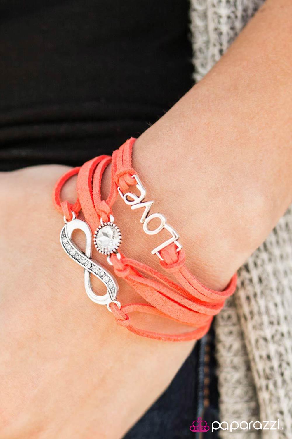 Paparazzi Bracelet ~ Infinitely Irresistible - Orange