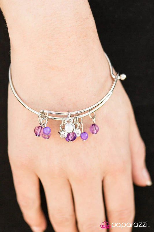 Pulsera Paparazzi ~ Sensación de primavera - Púrpura