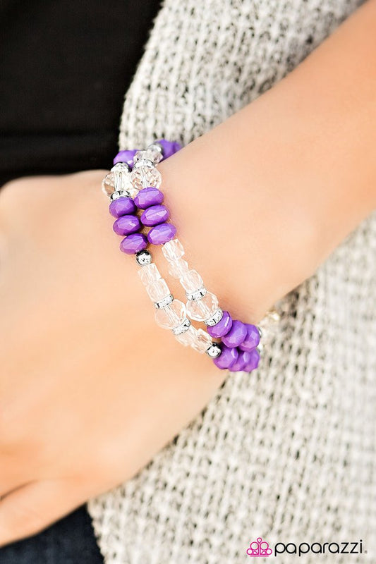 Paparazzi Bracelet ~ A Midsummer Nights GLEAM - Purple