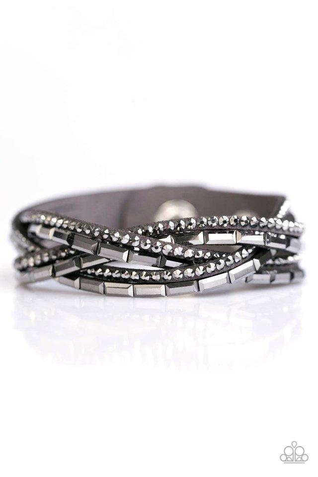 Paparazzi Bracelet ~ Too Cool For School - Silver