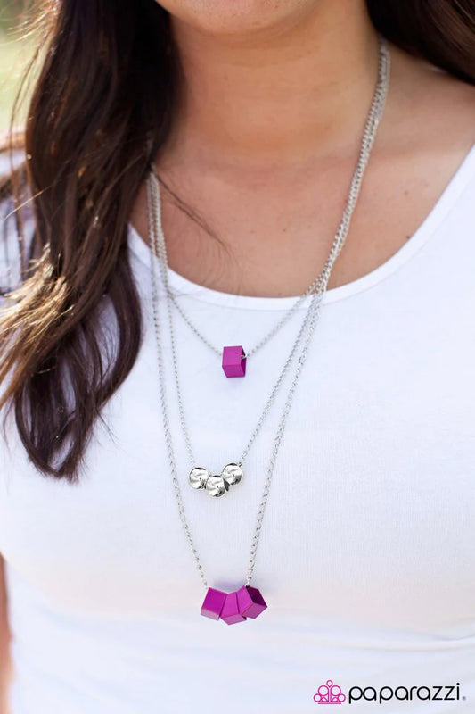 Collar Paparazzi ~ Fair and Square - Púrpura