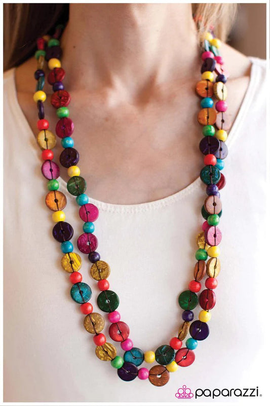 Collar Paparazzi ~ Color Me Boho - Multicolor