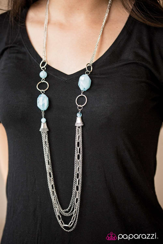 Paparazzi Necklace ~ Have An ICE Day  - Blue