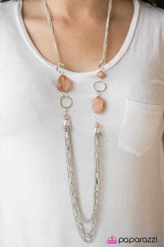 Paparazzi Necklace ~ Have An ICE Day - Brown