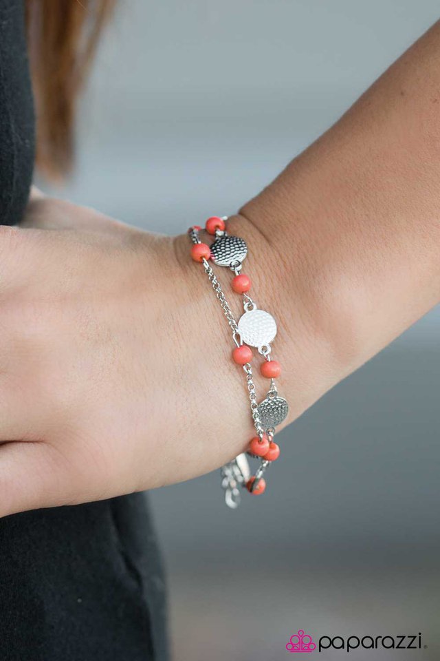 Paparazzi Bracelet ~ SEAS The Day - Orange