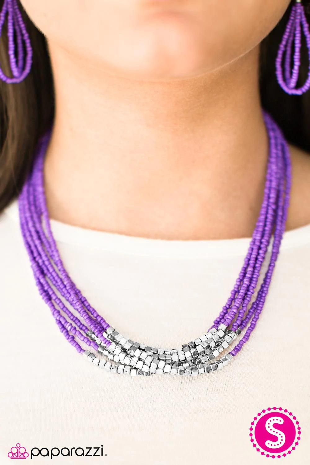 Paparazzi Necklace ~ Crash The Party - Purple