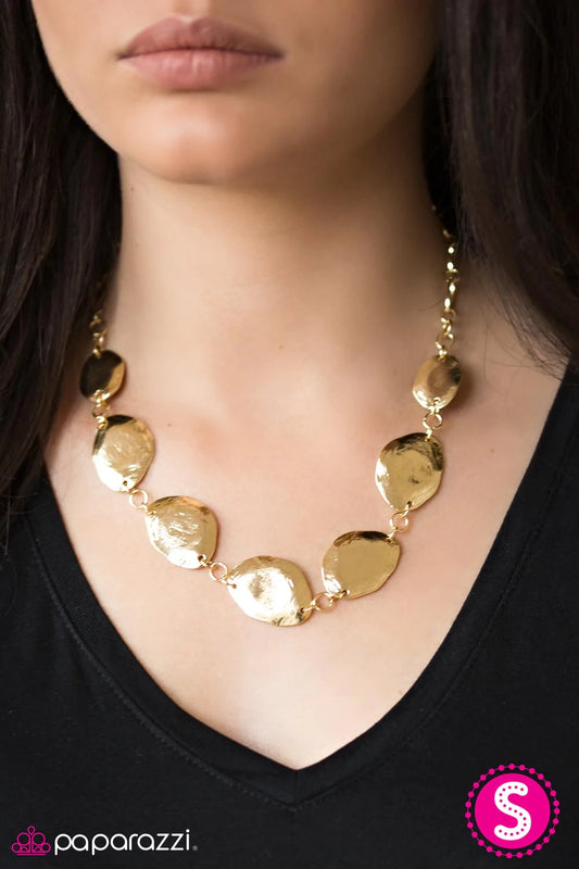 Paparazzi Necklace ~ Hidden Grotto  - Gold