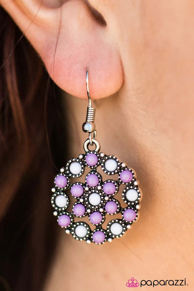 Paparazzi Earring ~ Summer Breeze - Purple