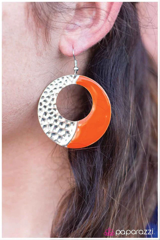 Paparazzi Earring ~ Sunny Side Up - Orange