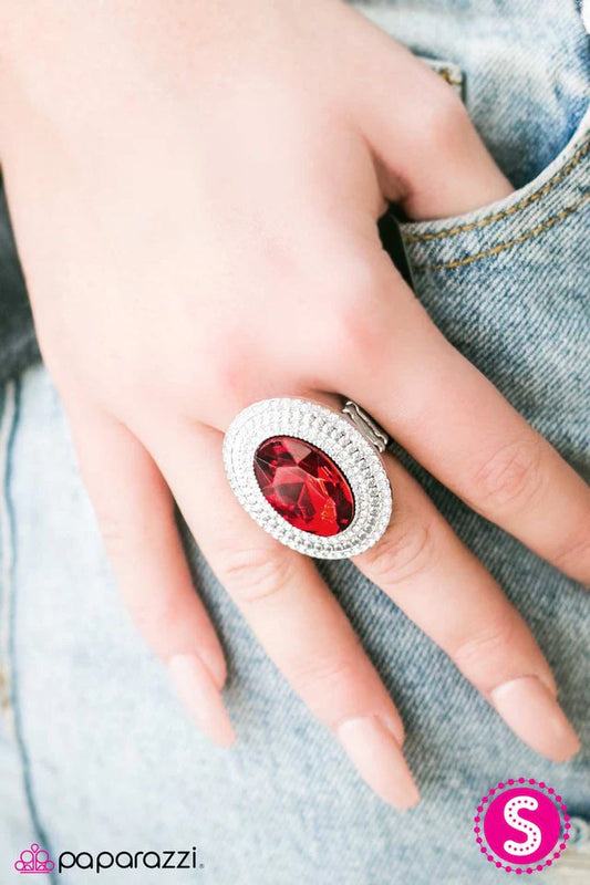 Paparazzi Ring ~ Empire Built - Red