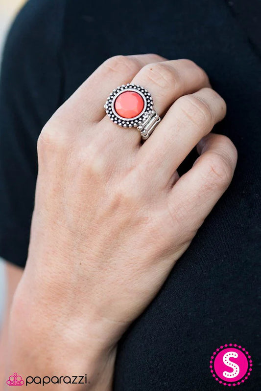 Paparazzi Ring ~ Busy As A BEAD - Orange