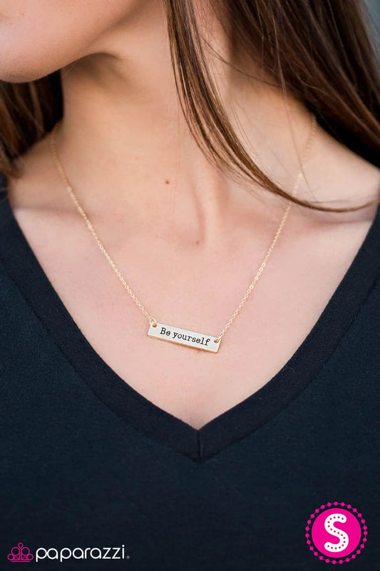 Paparazzi Necklace ~ Just Be You - Gold