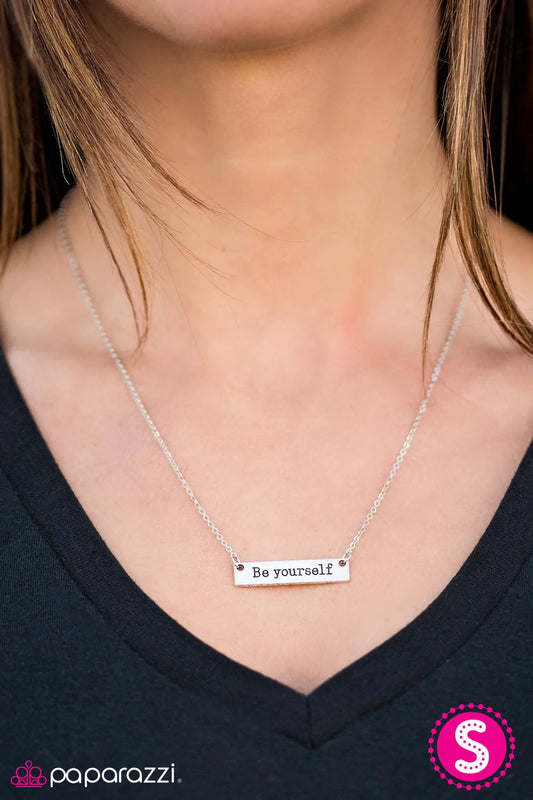 Paparazzi Necklace ~ Just Be You - Silver