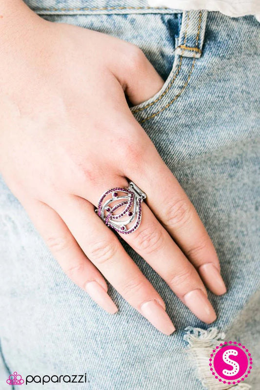 Paparazzi Ring ~ Cosmic Compass - Purple