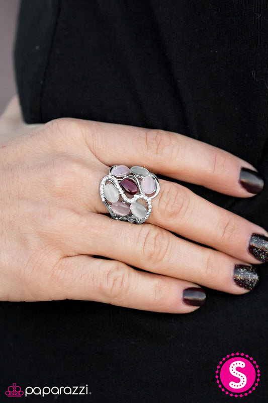 Paparazzi Ring ~ MOON On Over - Purple