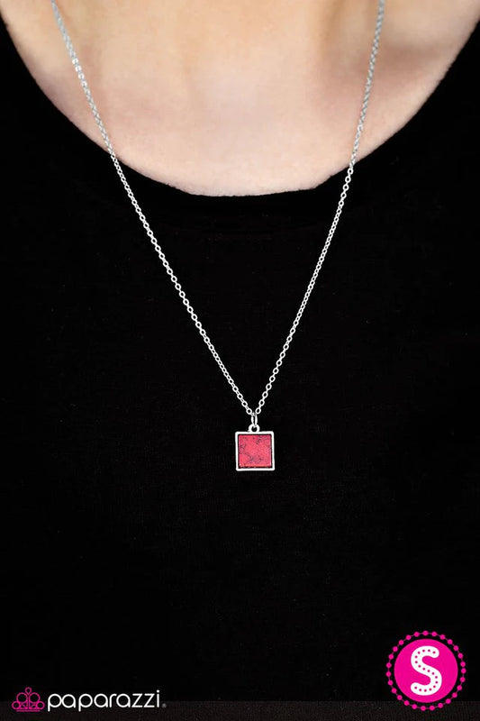 Paparazzi Necklace ~ Anasazi Cliffs - Red